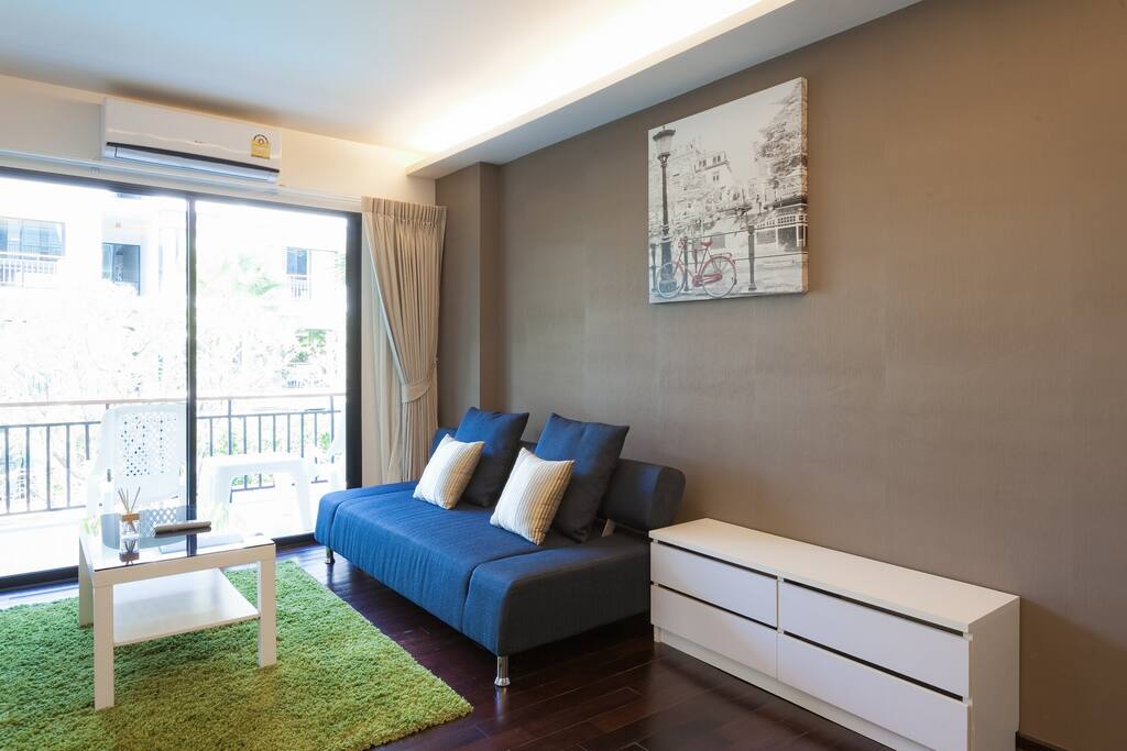 Cozy Living room with Sofa Bed