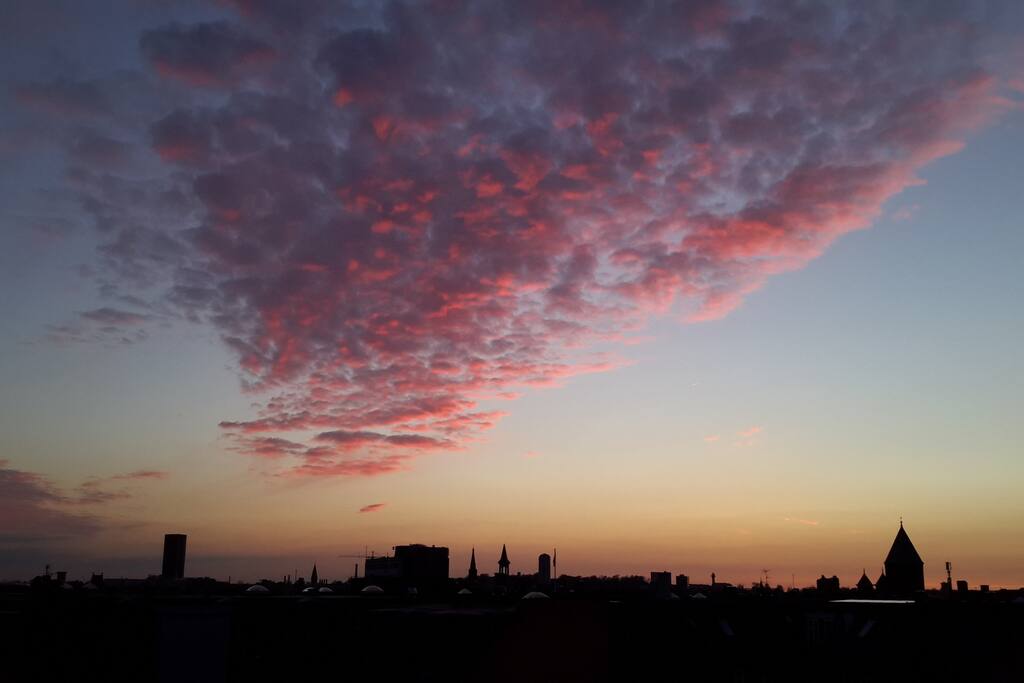Sunset from the balcony