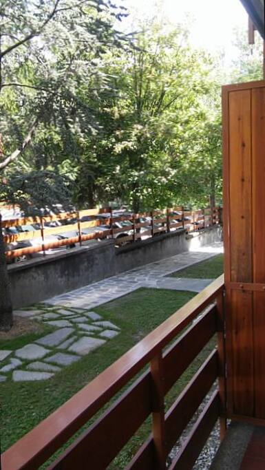 Vista dal balcone