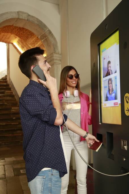 Easy Self Check-in via Kiosk (video call assistance available 24H)