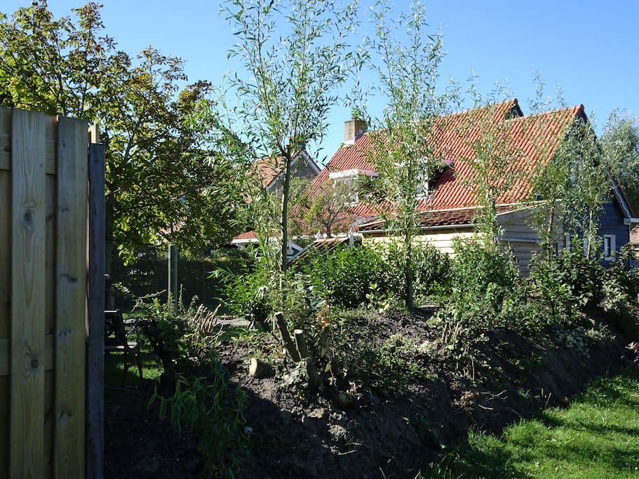 Achterkant van de woning