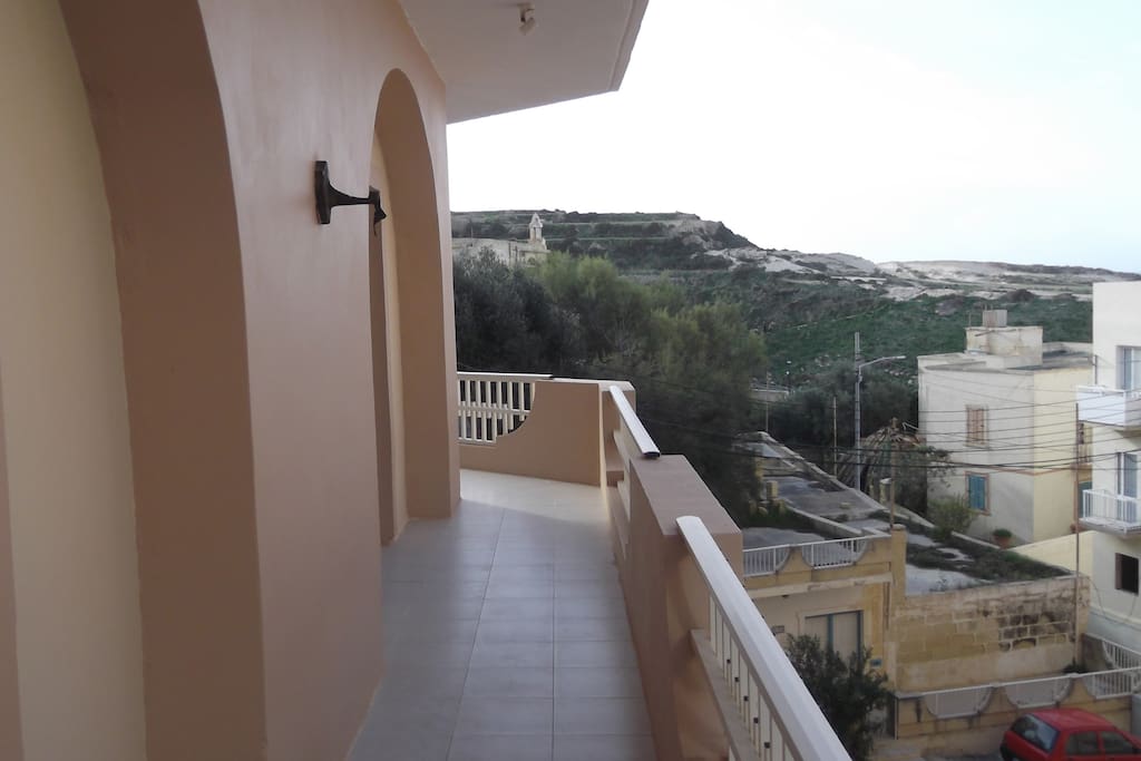 Terrace which surrounds the whole apartment