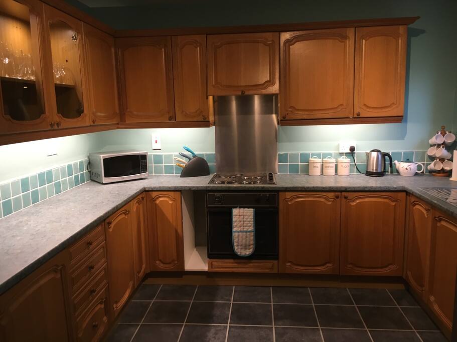 Kitchen. Guests will enjoy refreshments and tray-bakes on arrival as part of our welcome pack.