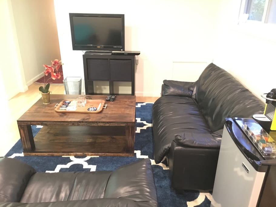 TV with Netflix and Hulu.