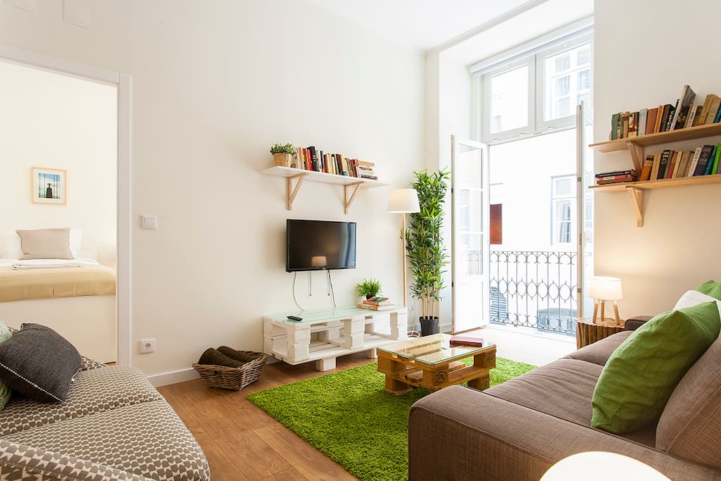 Living Room With balcony
