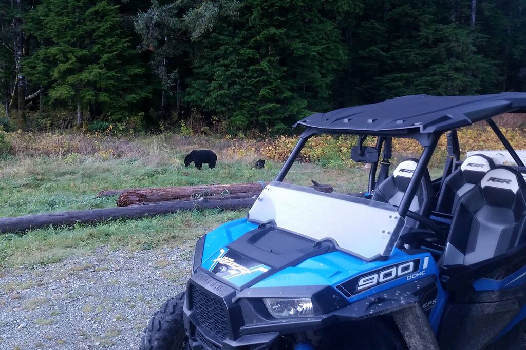 Some of the locals and our transportation