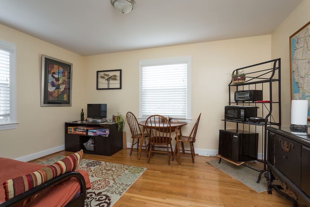 Your living room has all the comforts of home.