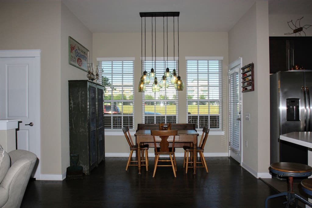 Downstairs dining area