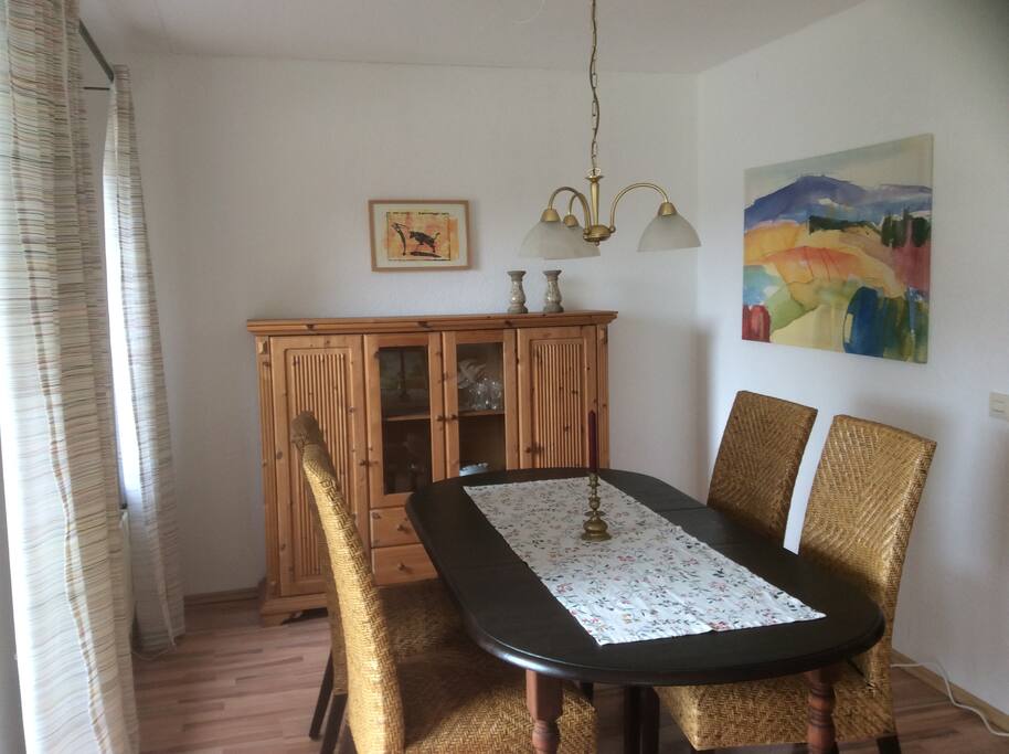 der Eßbereich mit Ausgang auf die Südterasse
