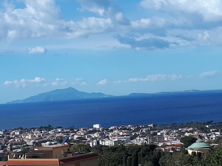panoramic of the islands of Ischia and Procida
