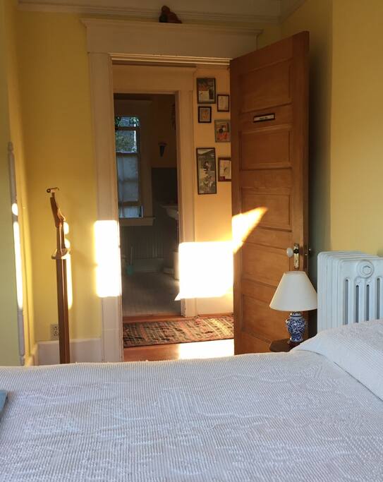 Private bathroom just across the hall