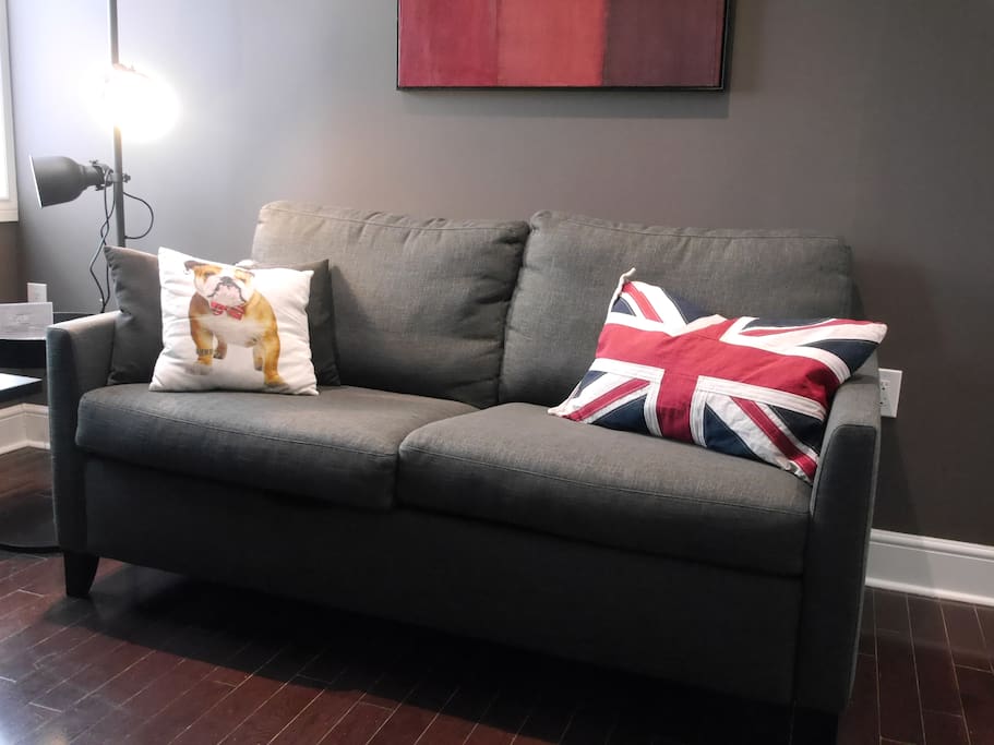 Comfy couch that turns into a sofa bed