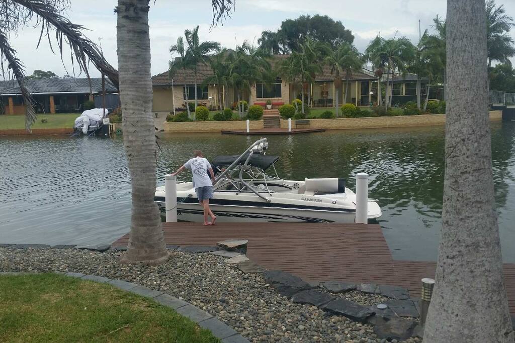 ...boat access at wharf for your boat