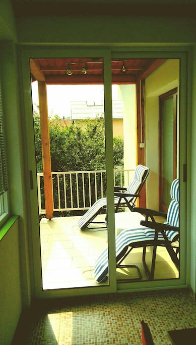 Outdoor and indoor terrace...