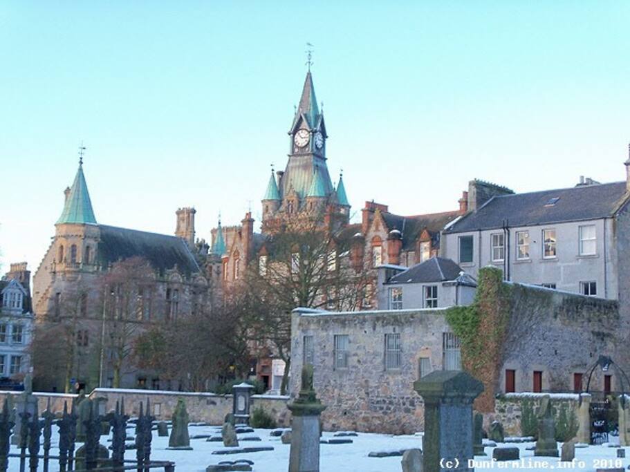 View from the Abbey graveyard