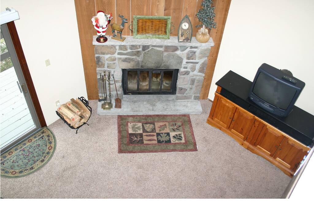 Living room fireplace