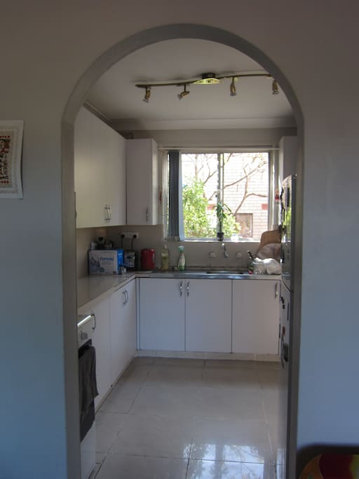 Kitchen, leafy view