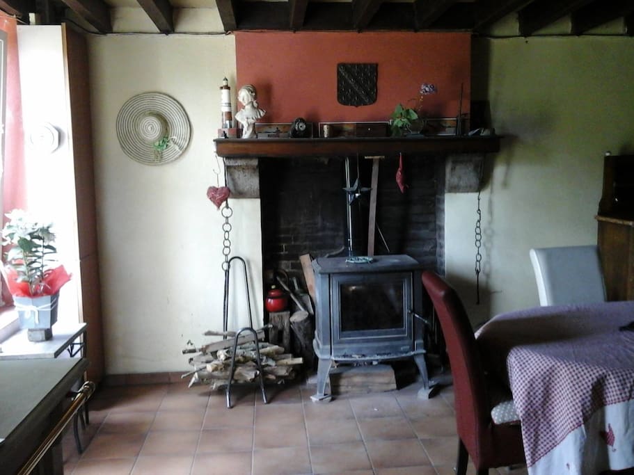 Indoor fireplace