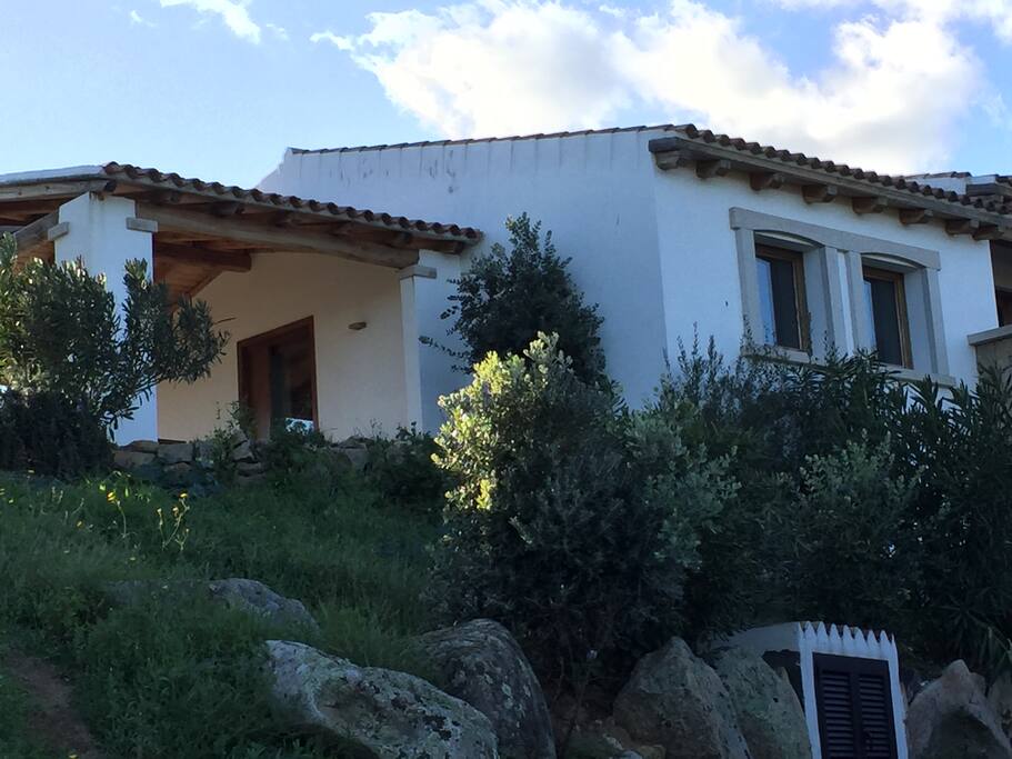 visione frontale della Villa