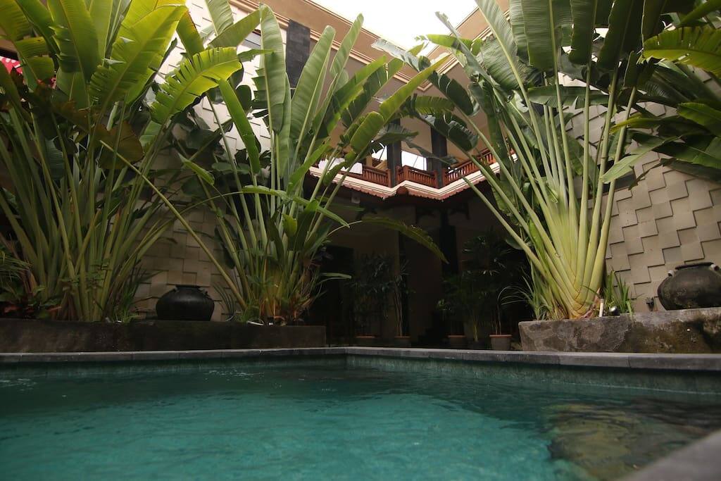 Plunge pool perfect for cooling off.