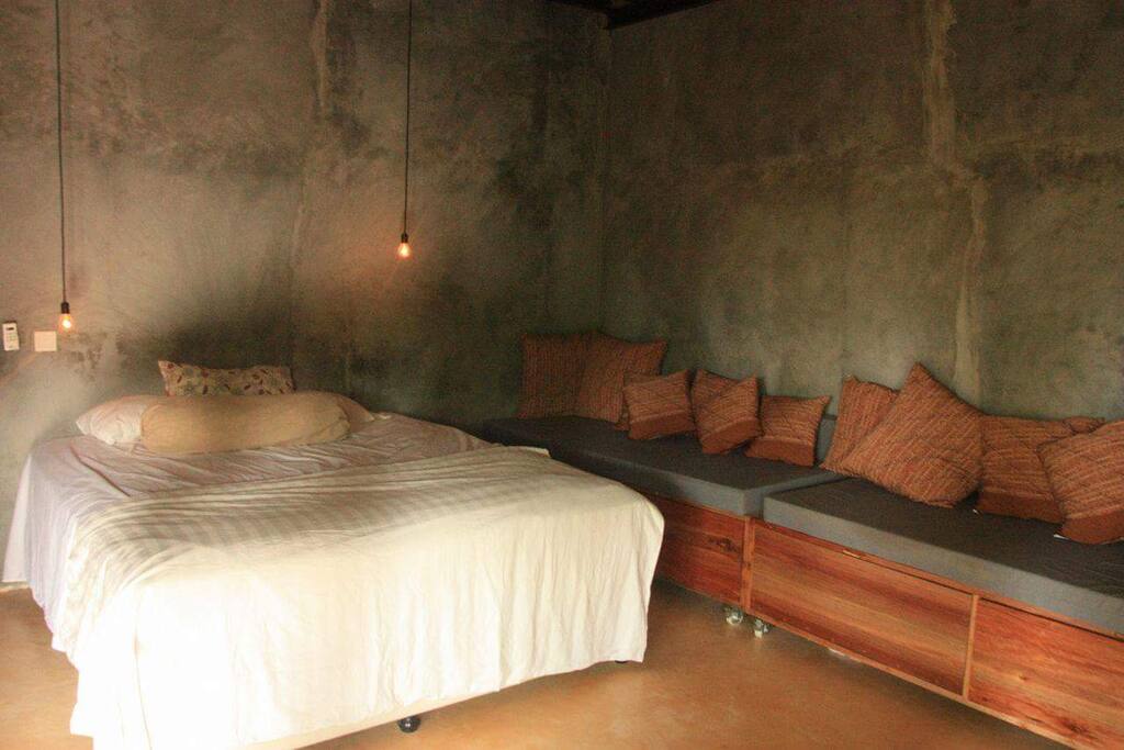 Large queen size bed