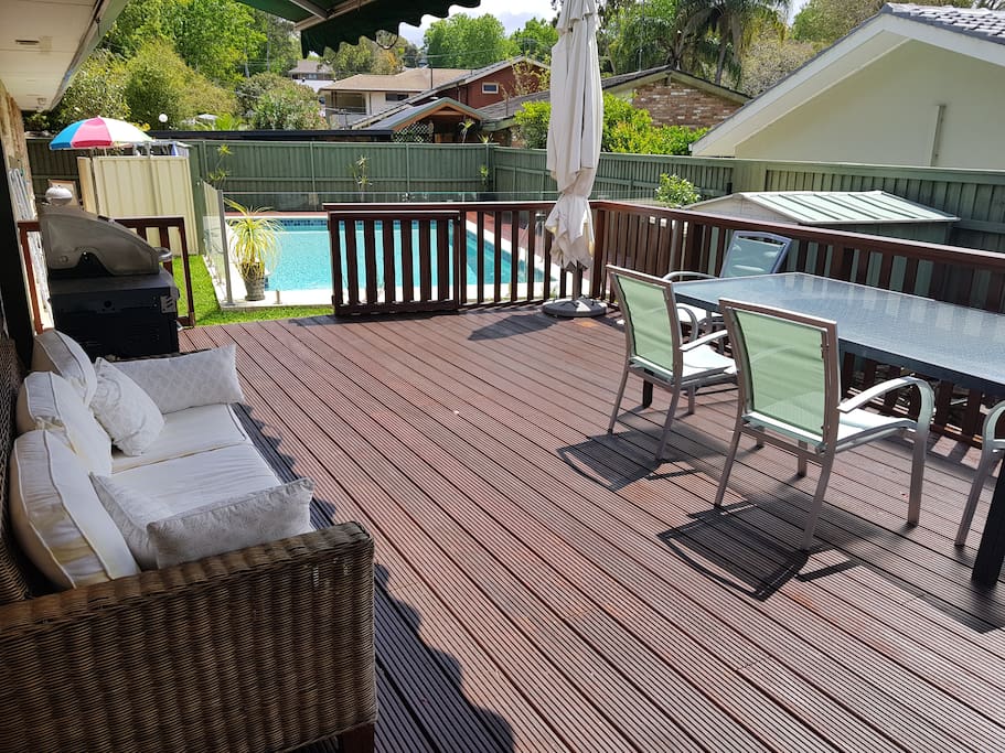 Outside deck