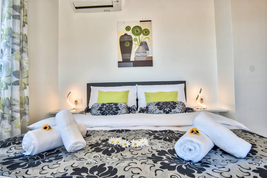 Cosy bedroom with comfortable double bed