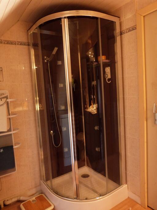 Douche agréable