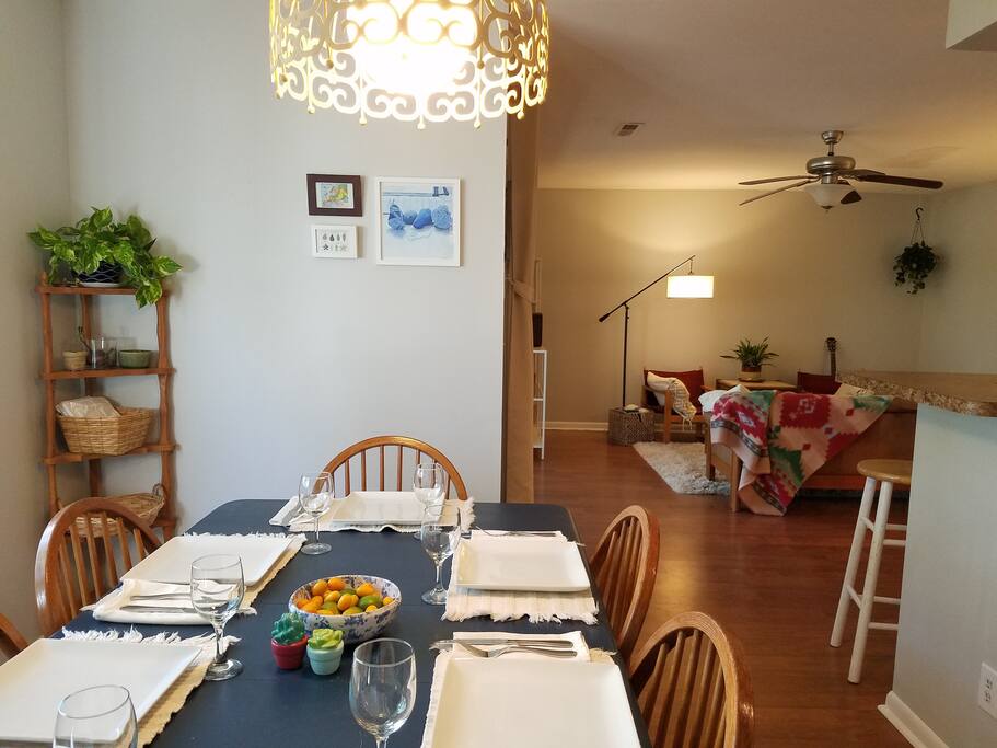 Den from the Dining Area