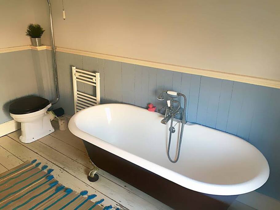 One of the bathrooms