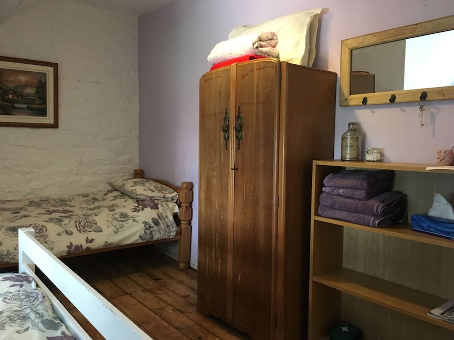 Single bed and storage