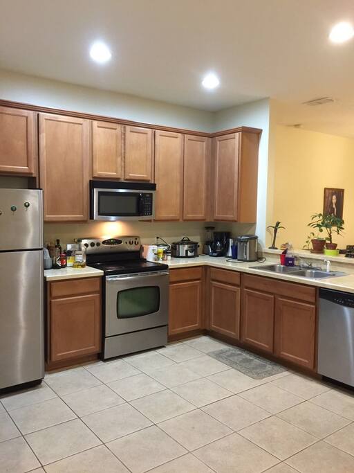 Spacious and clean kitchen if you need to prepare any food.