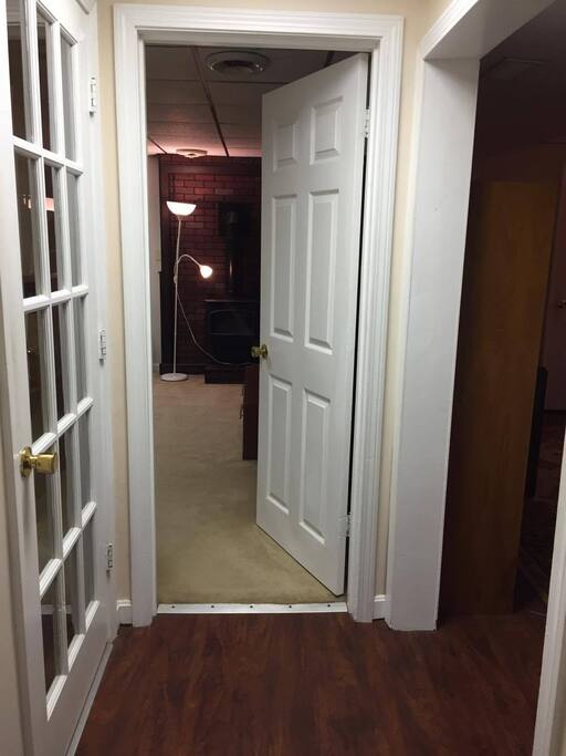 Entrance from garage
