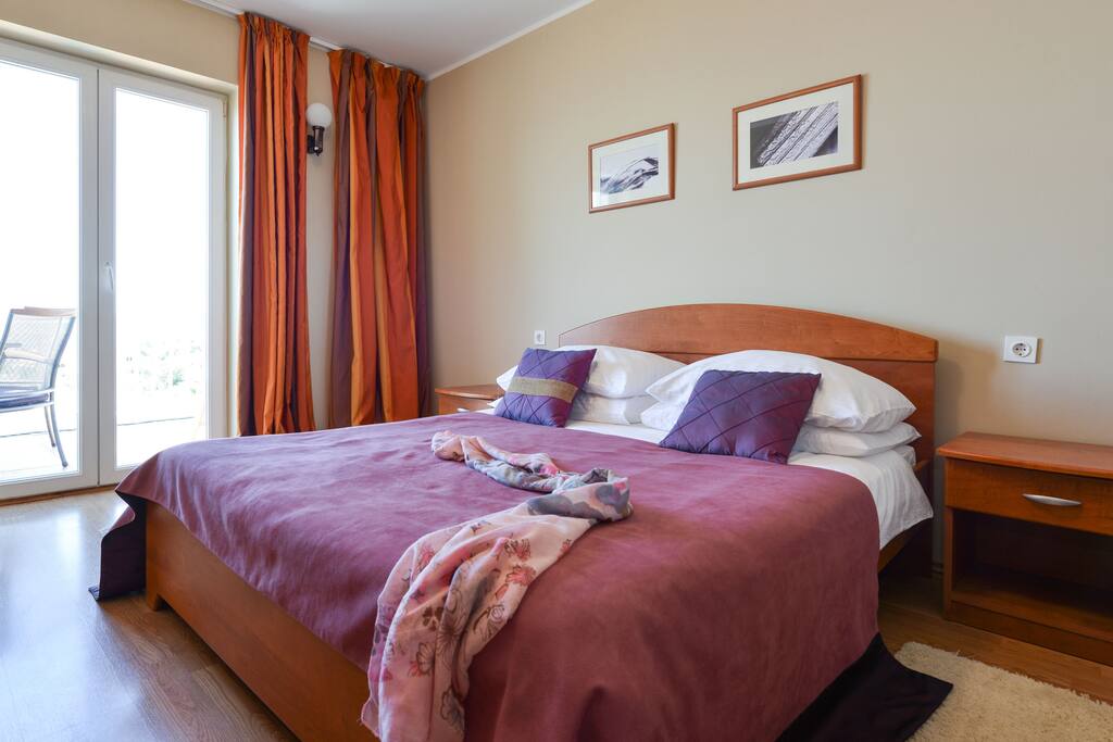 First Bedroom with exit to the terrace