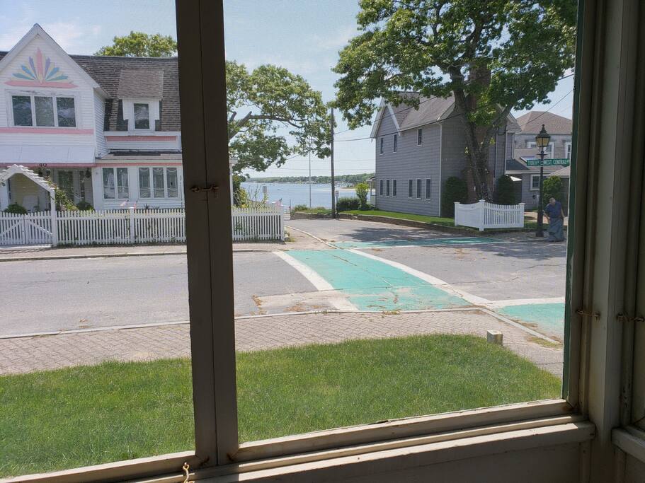 View from the screened porch - just 99 steps to the beach!