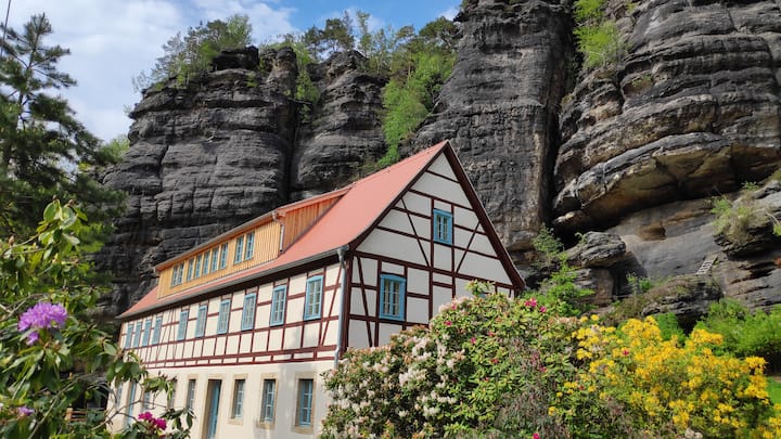 Felsenkeller Bielatal "Berthablick"