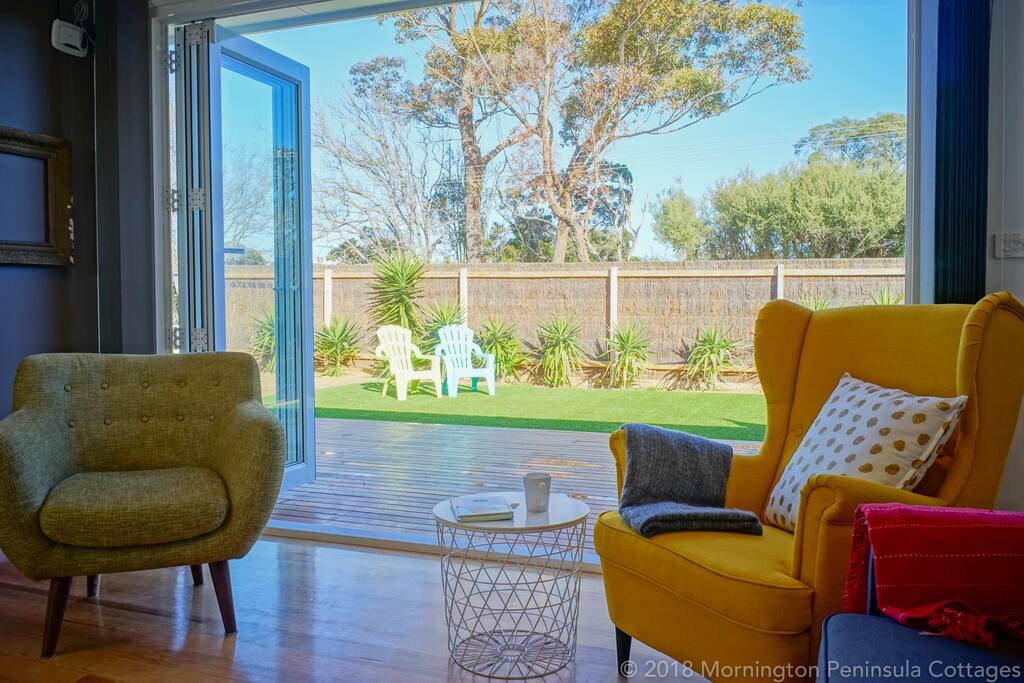New decor and furniture added June 2018. Private yard access through bifolding door from living room.