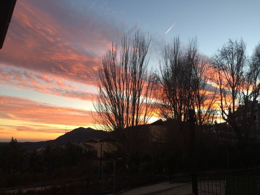 Atardecer desde el salón