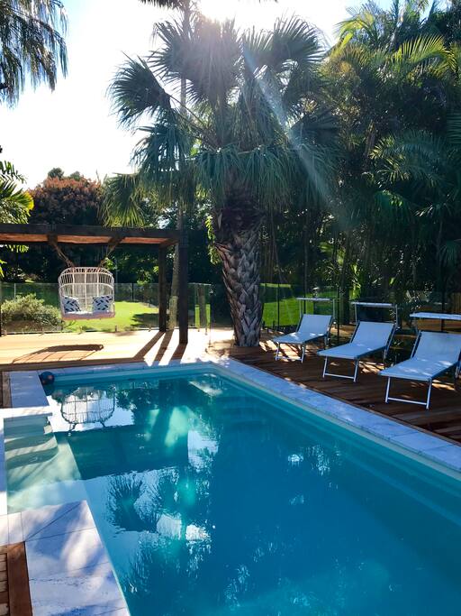The new magnificent pool and deck area
