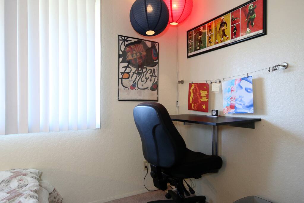 Work station designed as a Standing Desk, but can also be used with chair.