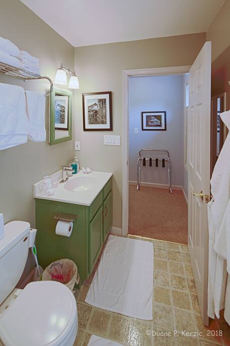 Bathroom Looking Towards Bedroom.