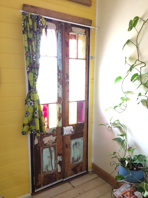 Throw open the doors for a lovely breeze (and sit on the step outside)