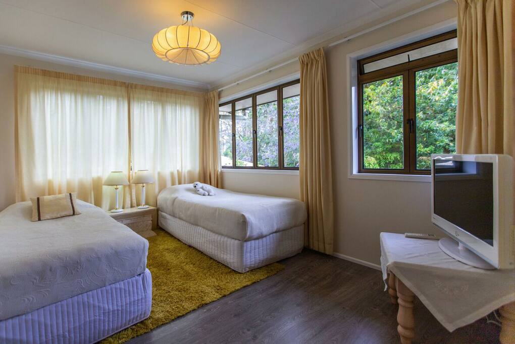 2nd bedroom with 2 single beds