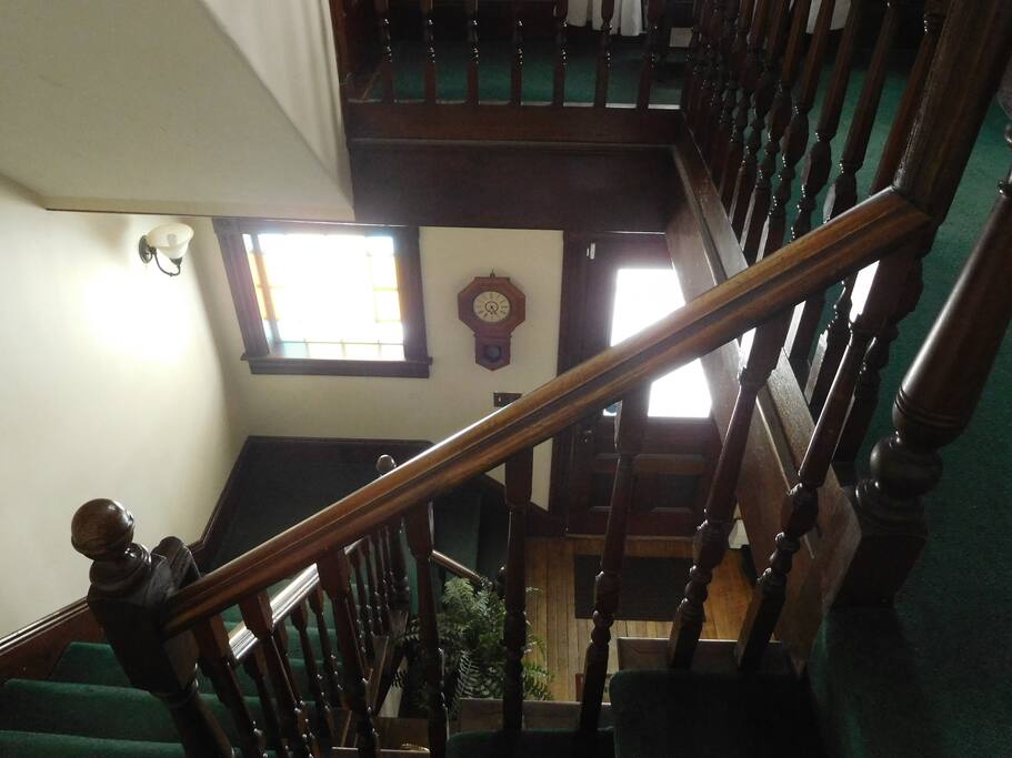 This is looking down into the foyer from the 2nd floor.