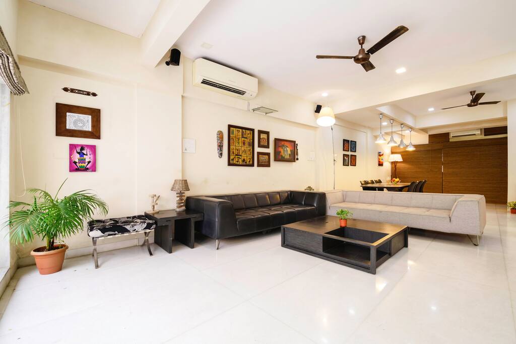 The living room of the bungalow