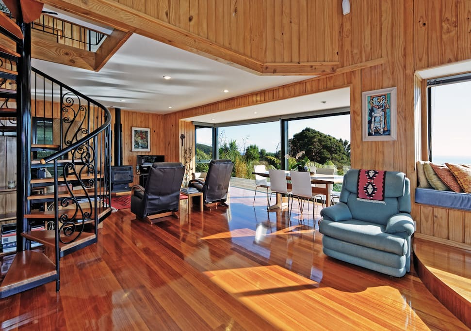 The sunlit lounge