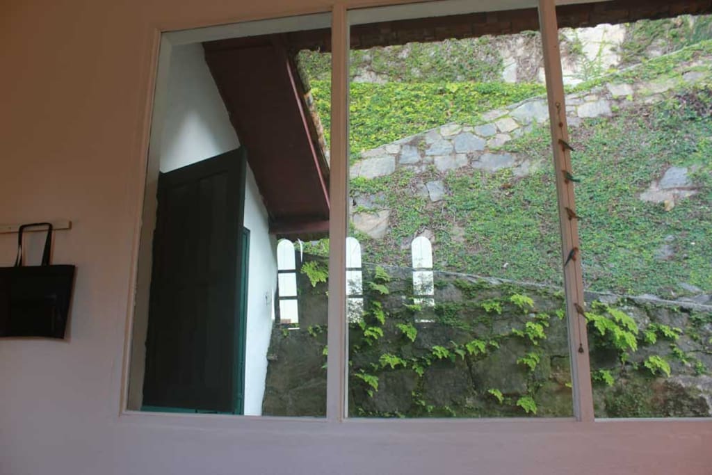 View from inside second floor