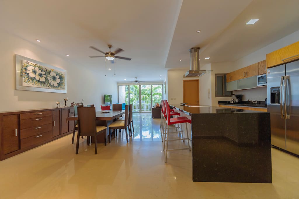 Kitchen and dinning area