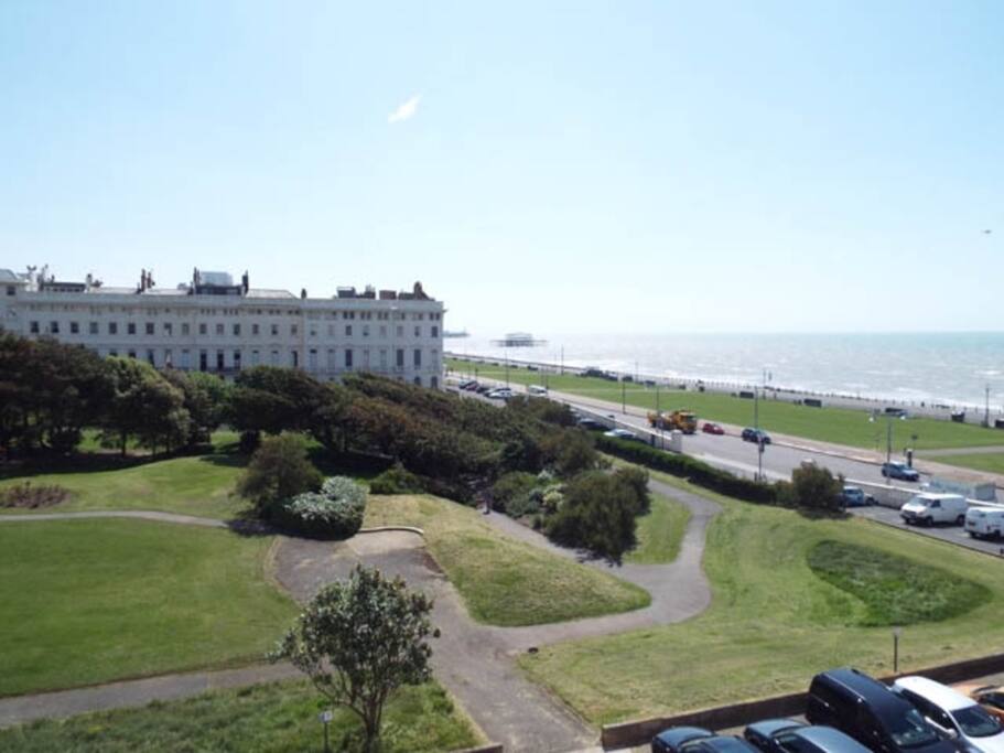 Central park and the sea