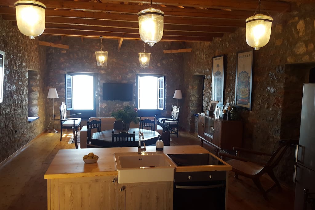 living and dining area